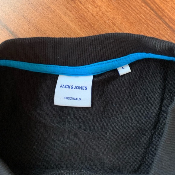 JACK AND JONES Sweat Shirt || Black and Blue colour || Authentic Collection - Picture 3 of 6